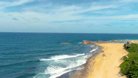 Beach And Coastline Of Isabela In Summer In Puerto Rico. - aerial shot