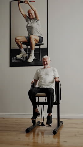 senior exercises with assisted chair