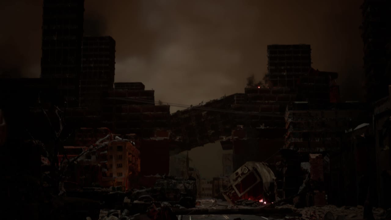 el concepto de ciudad en ruinas del final de la guerra