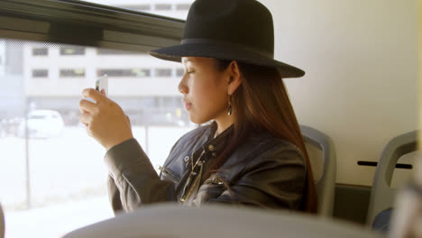 teenage girl taking photo with mobile phone 4k