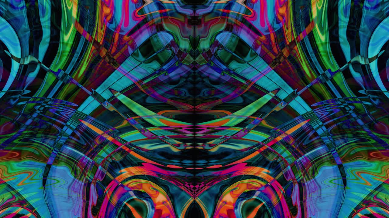 Abstract Colorful Swirl Art Background