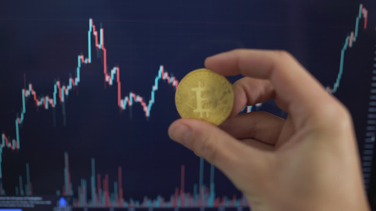Bitcoin Price Chart and Gold Bitcoin Coin