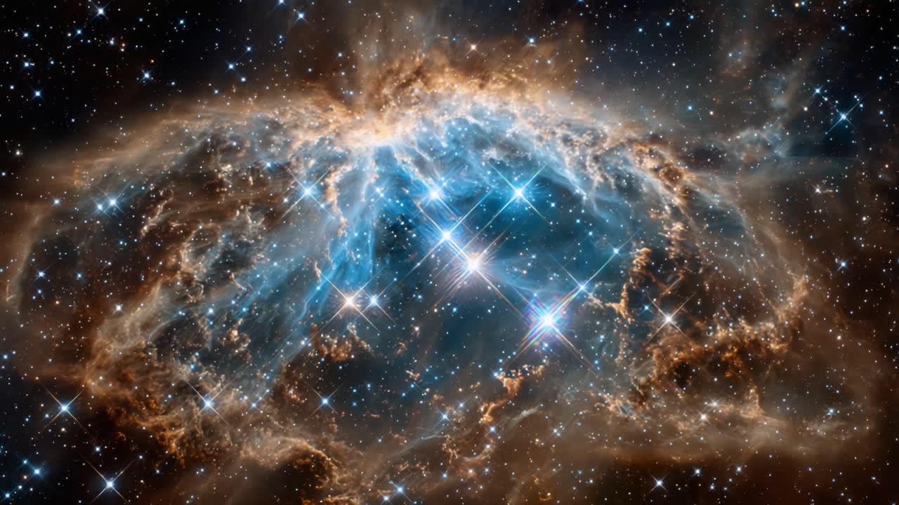 Udforskning af en kosmisk tåge: En fantastisk visuel rejse gennem dybden af rummet, der fanger mysterierne og skønheden af interstellare skyer og stjerner.