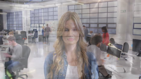 oficina ocupada en movimiento rápido 4k