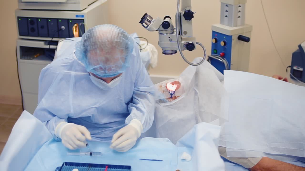 procedimiento de cirugía ocular