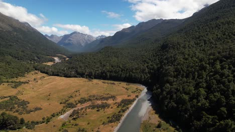 beauty in new zealand nature - drone shot