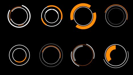establecer elementos de animación gráfica futurista para la interfaz de usuario.