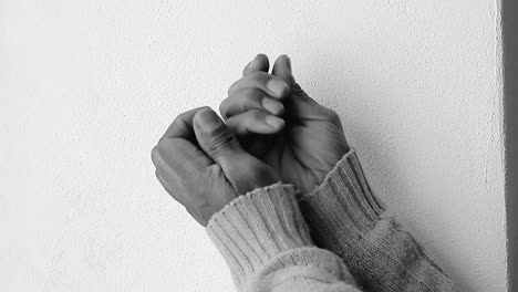 praying-to-God-with-bible-faithfully-worshipping-with-people-stock-footage-stock-video