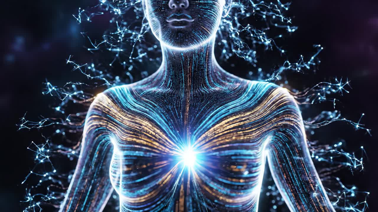 Abstract Digital Human Body