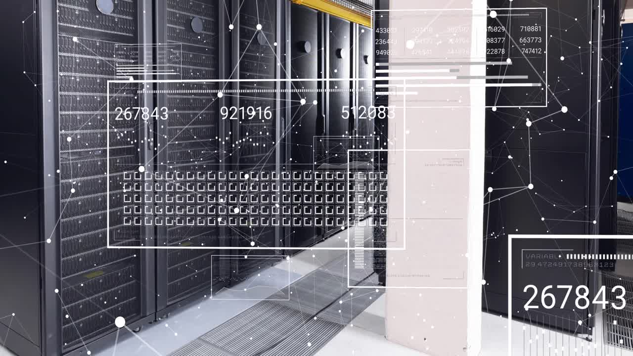Communication networks and data processing over computer server room