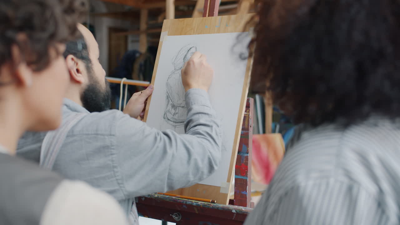 Art Class Figure Drawing Session