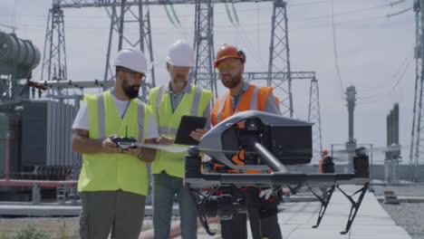 drone inspection of power plant