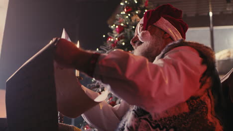 santa checking his list