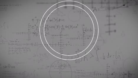 animación de ecuaciones matemáticas sobre círculos