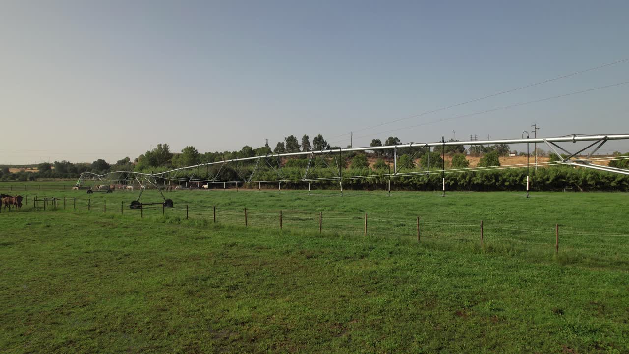 sistema de riego en tierras agrícolas