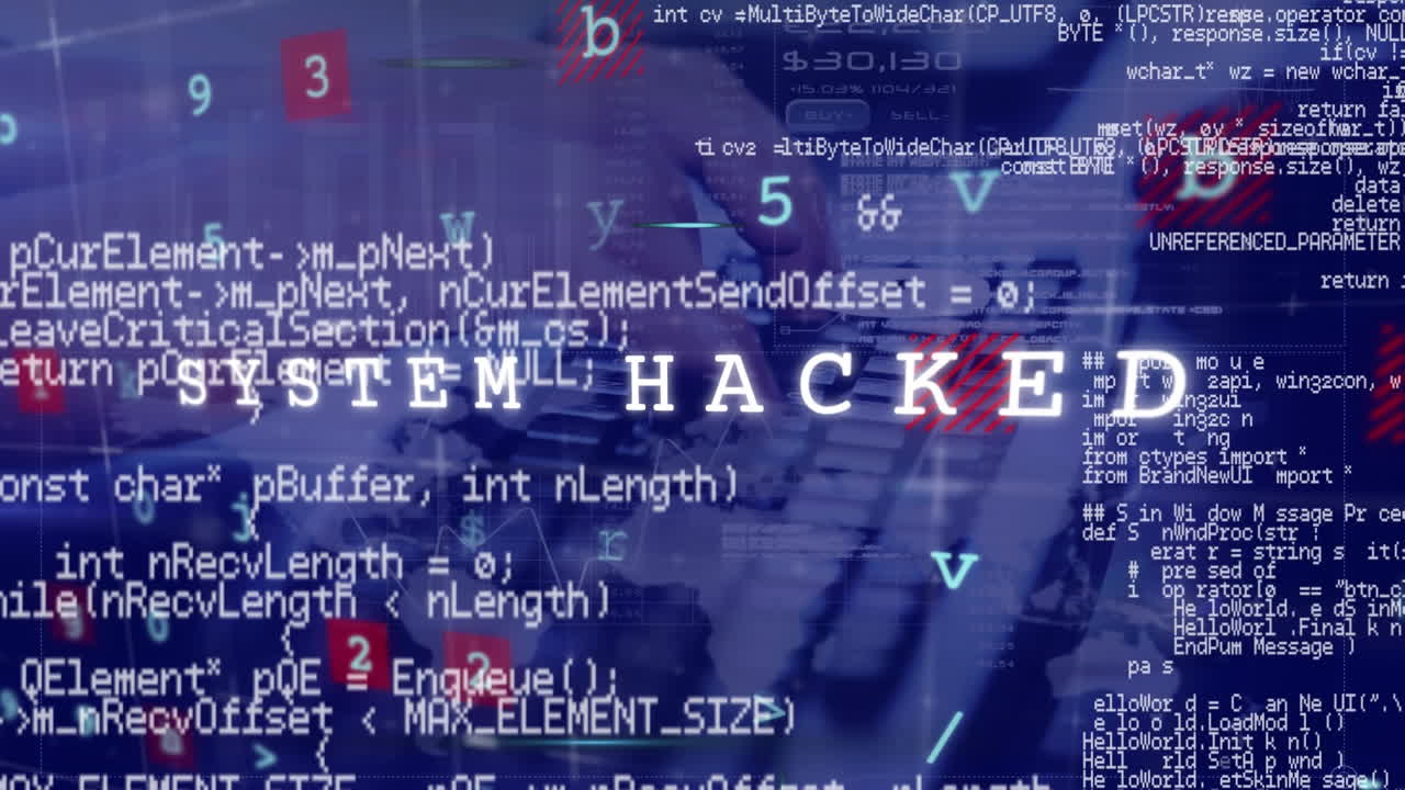 온라인 보안 개념의 디지털 복합 비디오 텍스트 데이터 처리에 대한 개인 사용에 대한