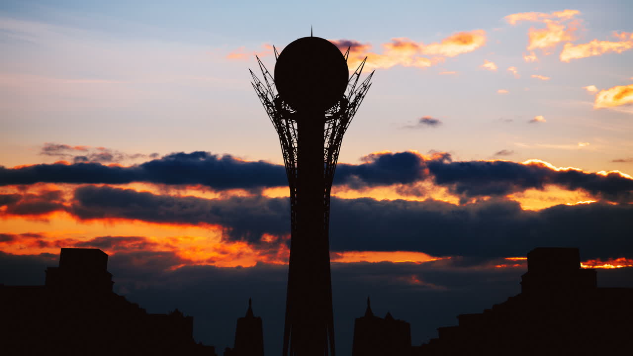 Astana, Kazakhstan Skyline at Sunrise/Sunset