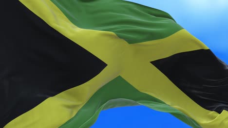 seamless loop of jamaican flag.