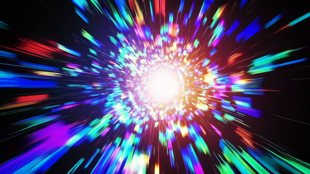 abstracto colorido túnel de velocidad