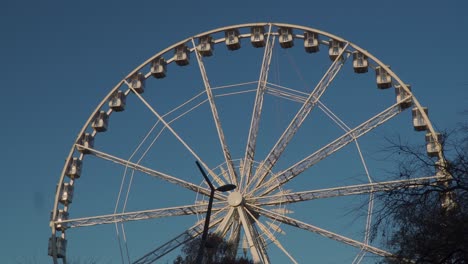 the budapest eye ferris wheel in the heart of budapest the capital of hungary  - wide shot