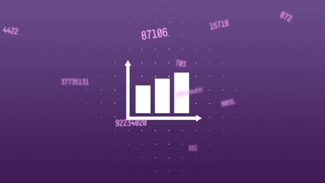 animación del procesamiento de datos financieros