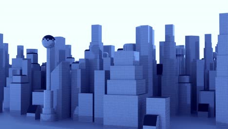 3d rendered cityscape with skyscrapers