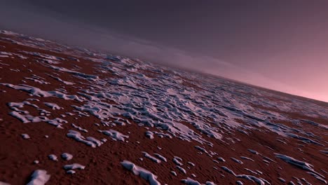 paisaje de puesta de sol en el desierto