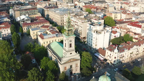 lapso de tiempo del centro de la ciudad vieja de belgrado