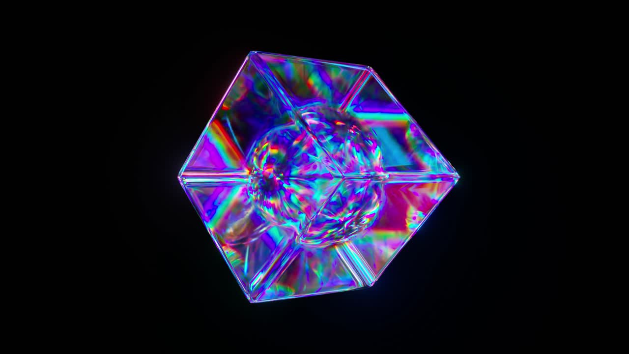 이리데센트 기하학적 결정