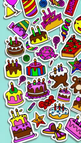 colorful birthday decorations