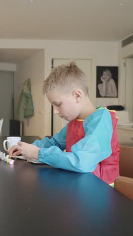 boy drawing