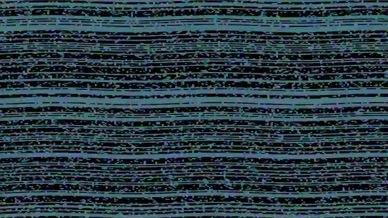 Abstract Digital Glitch Effect with Wavy Horizontal Lines