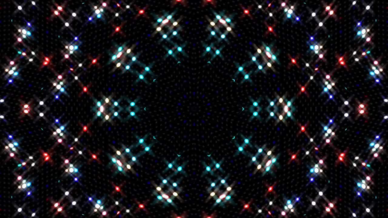 Beautiful abstract kaleidoscope that shines, a radiant light that regulates the subtle movements