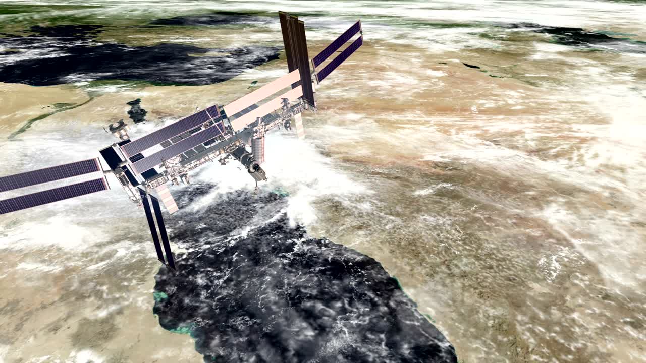 은 바다에 있는 국제 우주 정거장