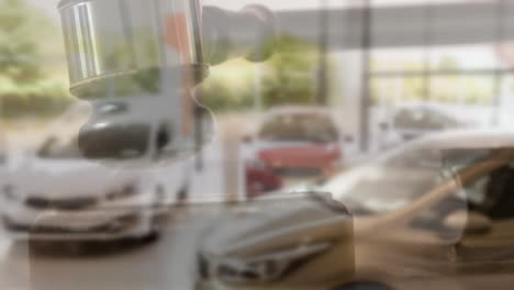 video animado de un concesionario de coches