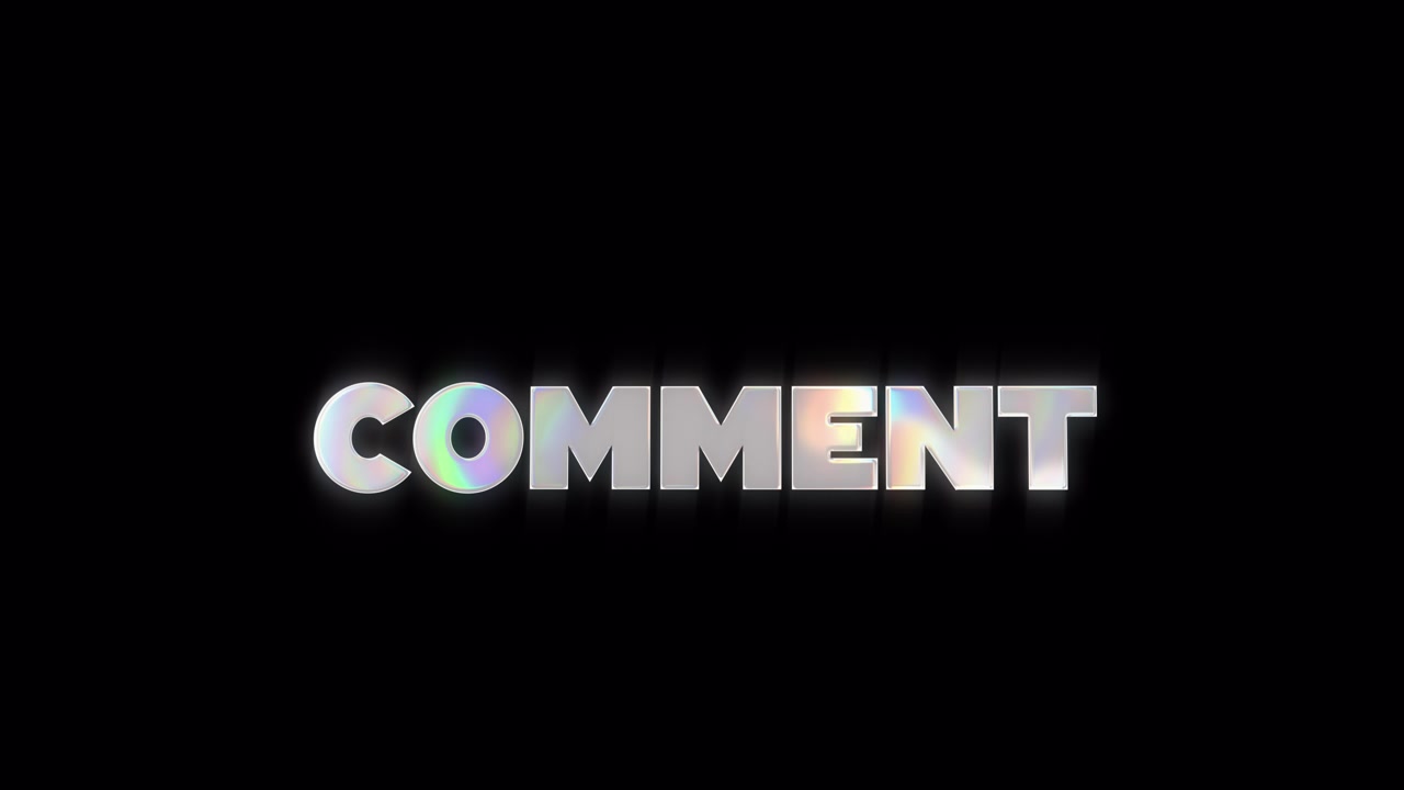 Animated Social Media Call to Action Text with Glitch Effect