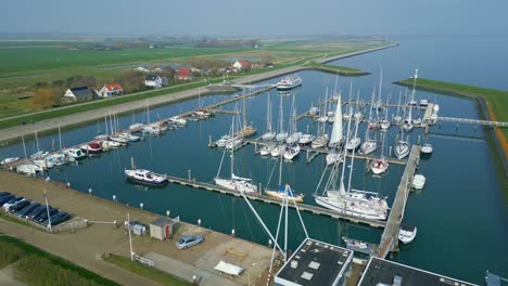 Flying-around-the-harbour-with-the-boats.-Netherlands