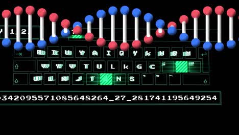 Animation-Des-DNA-Strangs-über-Die-Datenverarbeitung