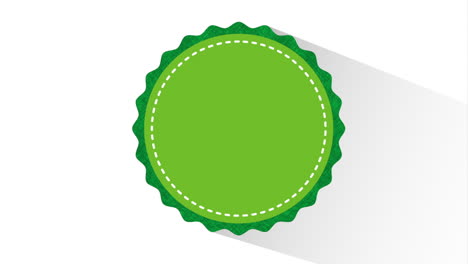 green circular badge