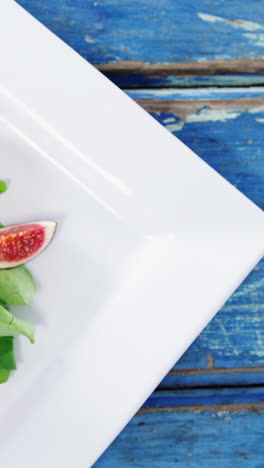 raw meat and vegetables decorated on plate