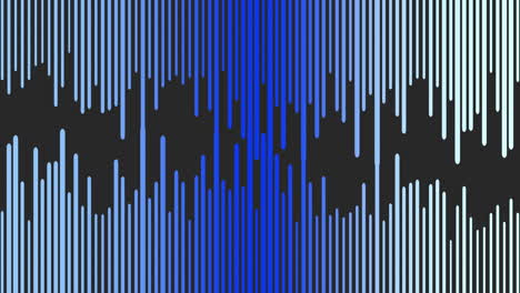 dynamic blue sound wave on striking black background