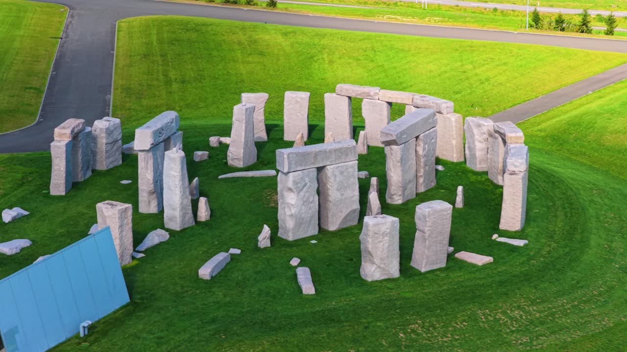 Stonehenge Full Sized Replica in Sapporo, Japan. Makomanai Takino Cemetery