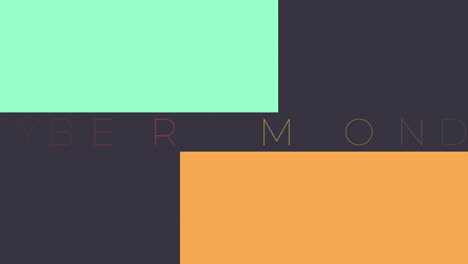 cyber monday with green and yellow lines on black modern gradient