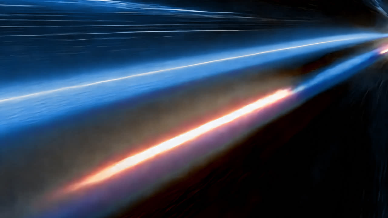 Dynamic cosmic light streaks animated overlay, transparent 4K video, alpha channel, ProRes 4444