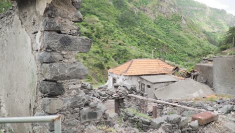 abandoned village house in the mountains