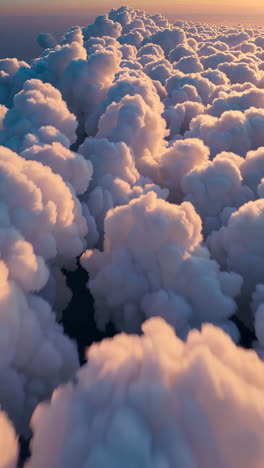 panorama dramático de nubes al atardecer o al amanecer