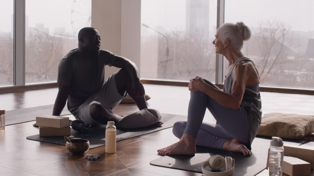 Yoga Session with Diverse Instructors