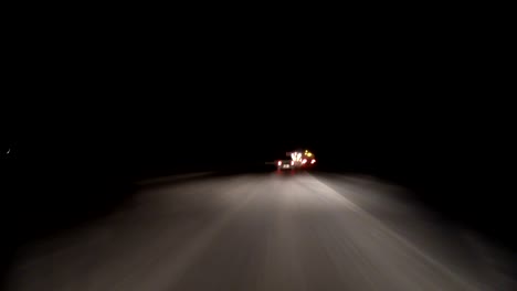 pov timelapse fast car drive old countryroad at night. flow of oncoming trucks. drive pov old road timelapse/hyperlapse night. pov night driving hyperlapse at highway passing a series of tunnels. camera is placed outside vehicle and level is horizontal