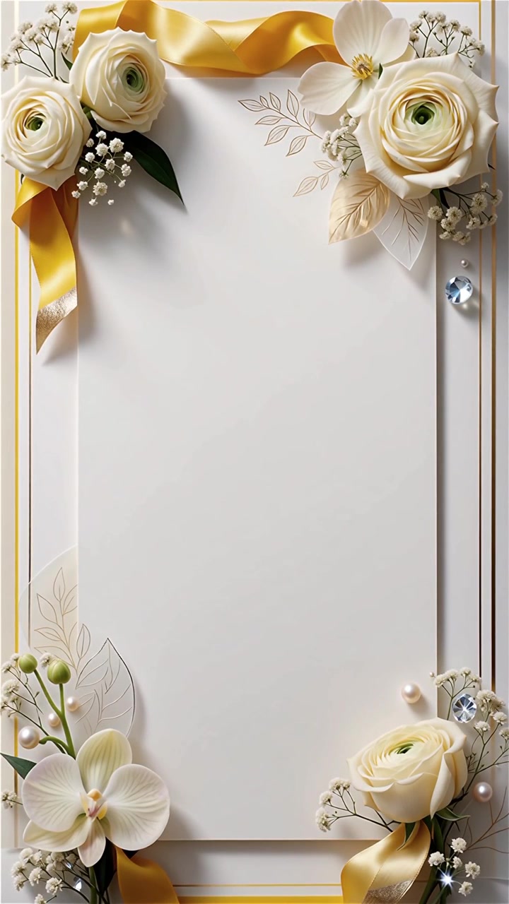 Sfondo per invito di matrimonio di lusso minimalista
