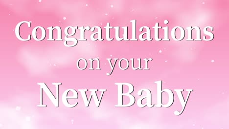 congratulations on your new baby message text animation motion graphics